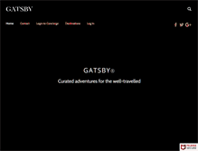 Tablet Screenshot of gatsbytravel.com